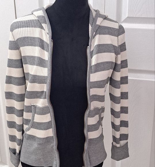 Levi's Waffle Knit Striped  Jacket  Size S - Picture 2 of 12